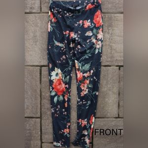 Mango MNG Floral Print Leggings Size S